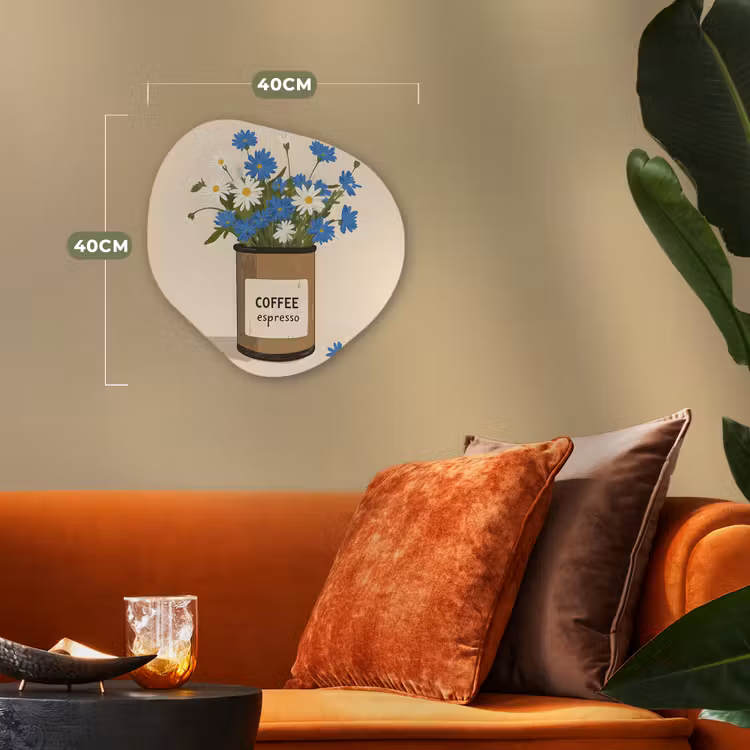 Organisch schilderij – Coffee - Blik - Minimalistisch - Bloemen — 4