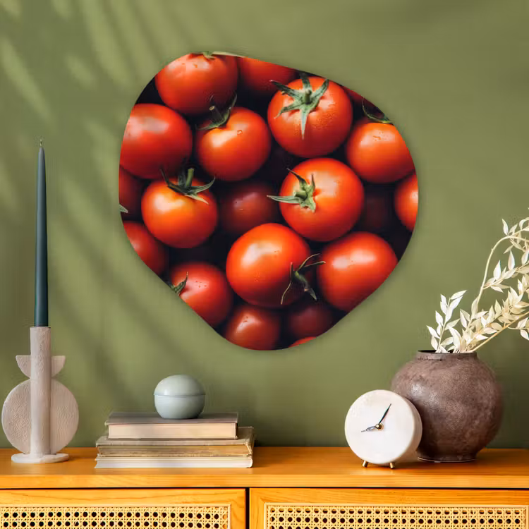 Organische vorm - schilderij - Aluminium - Groente - Rood - Tomaten — 2
