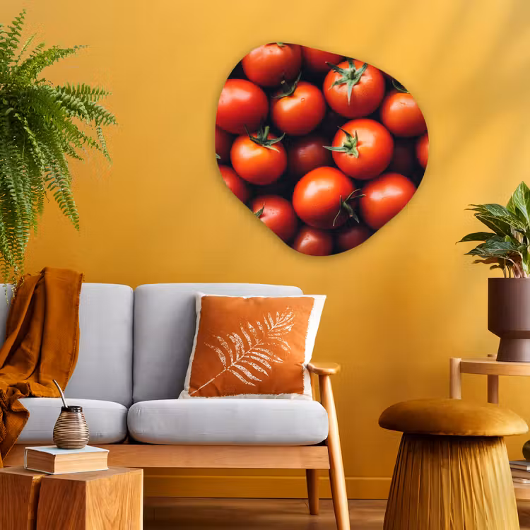 Organische vorm - schilderij - Aluminium - Groente - Rood - Tomaten — 3
