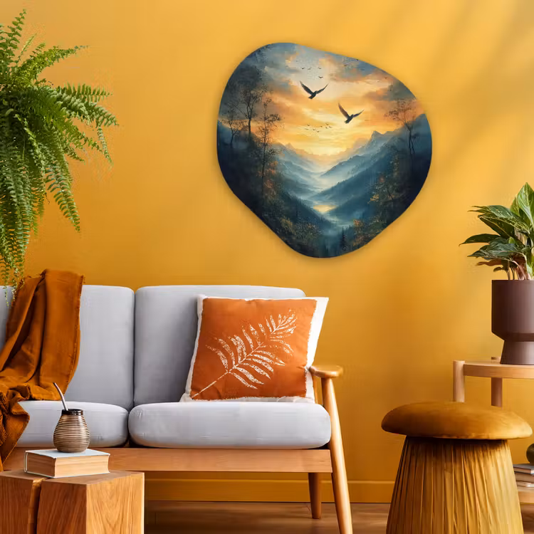 Organische vorm - Aluminium - Vogels - Zon - Bomen - Groen — 3