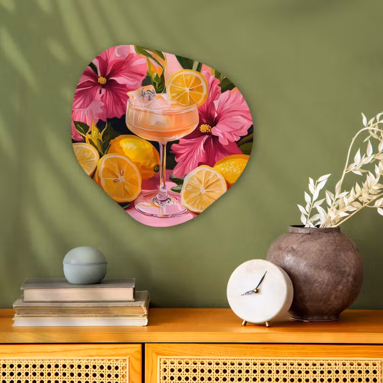 Organisch schilderij – Drink - Bloemen - Yellow — 2