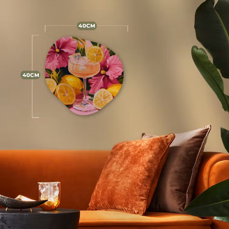 Organisch schilderij – Drink - Bloemen - Yellow — 4