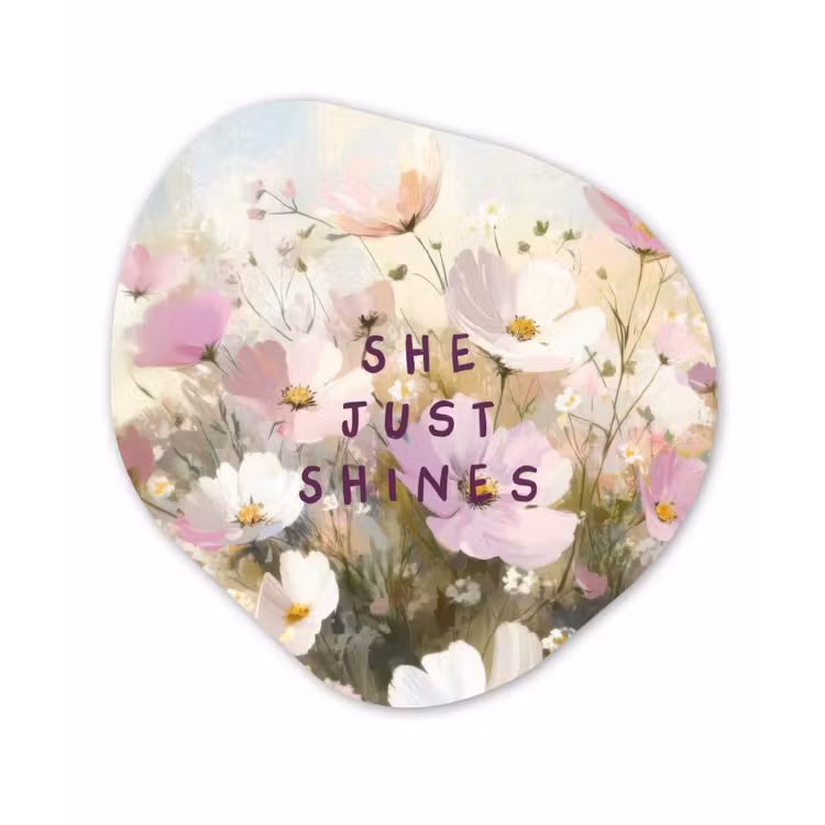 Organische vorm - schilderij - Aluminium - Quote - Bloemen - Schilderachtig — 1