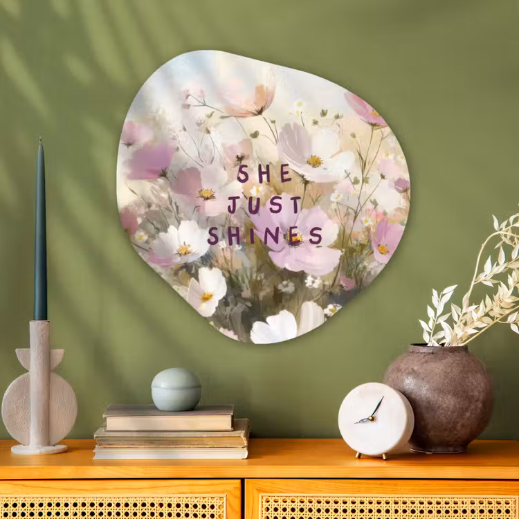 Organische vorm - schilderij - Aluminium - Quote - Bloemen - Schilderachtig — 2