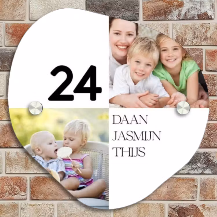 Naambordje voordeur - Organisch - Familieportret strak - Klassiek — 4