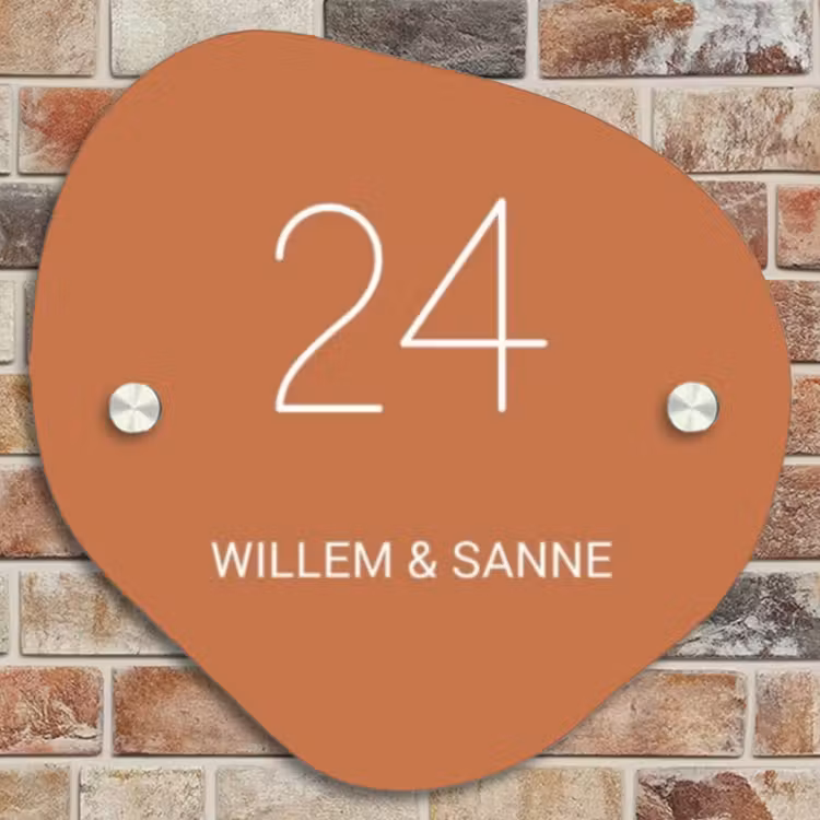 Naambordje voordeur - Organisch - Terracotta - Klassiek — 4