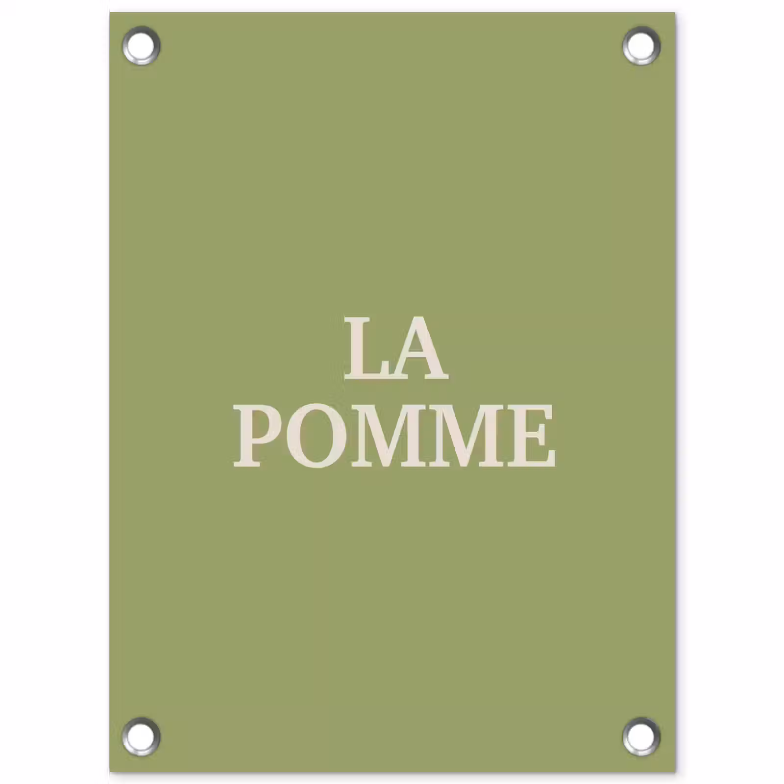 Tuinposter - Appel - Groen - Minimalistisch — 1