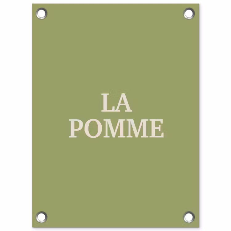 Tuinposter - Appel - Groen - Minimalistisch — 1