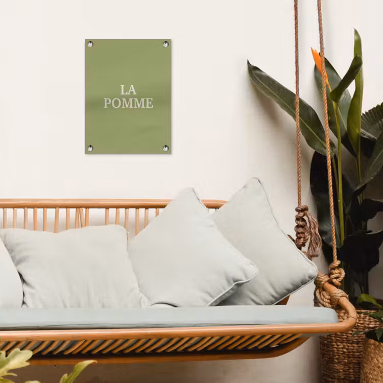 Tuinposter - Appel - Groen - Minimalistisch — 5