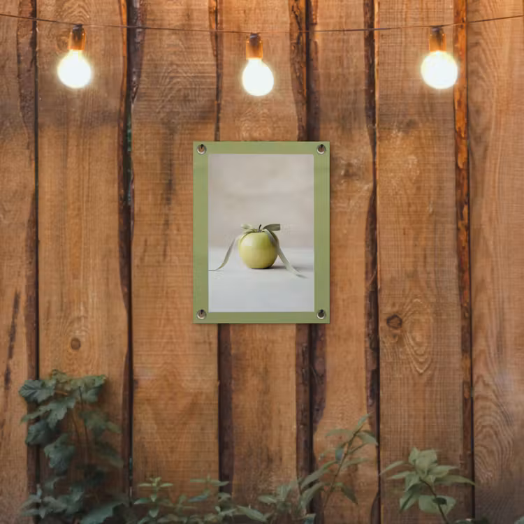 Tuinposter - Groen - Appel - Strikje — 2