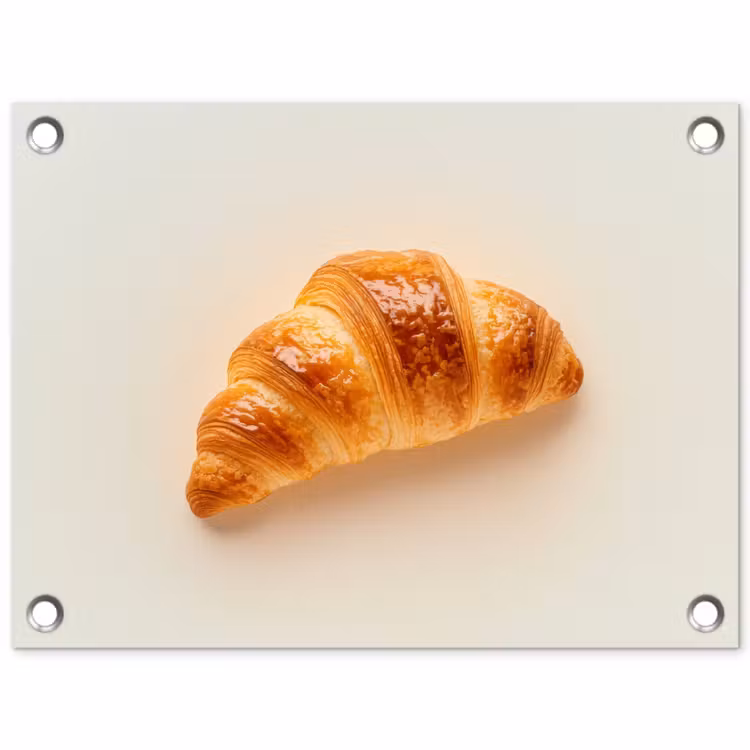 Tuinposter - Croissant - Brood - Beige