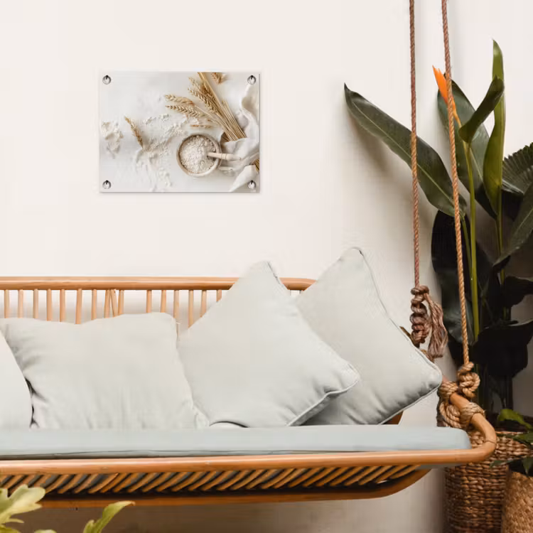 Tuinposter - Bloem - Hout - Tarwe — 5