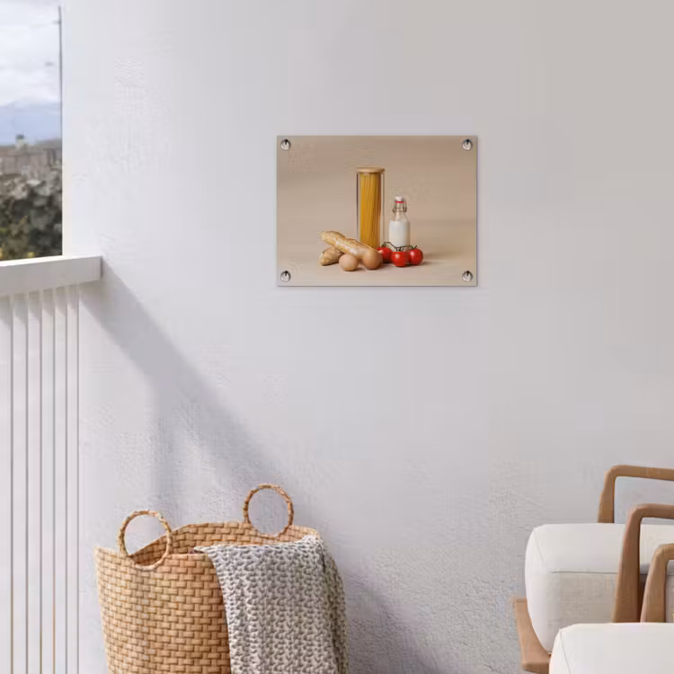 Tuinposter - Stilleven Boodschappen Beige — 3