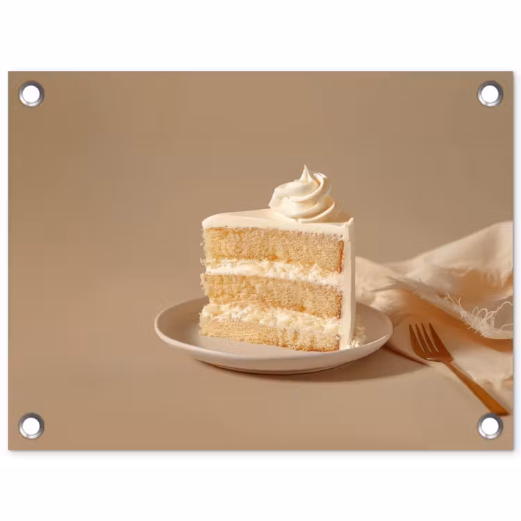 Tuinposter - Vanilletaart - Cake - Romig