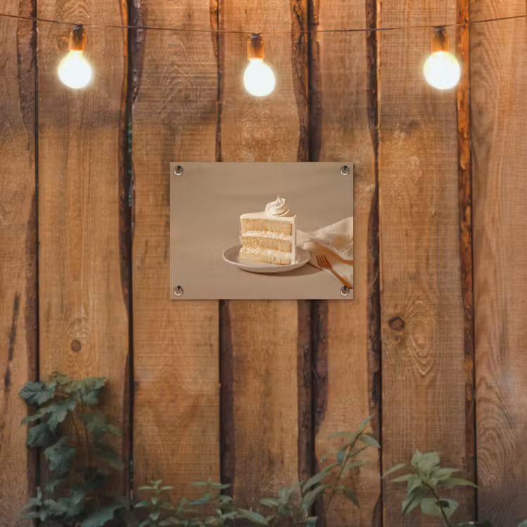 Tuinposter - Vanilletaart - Cake - Romig — 2