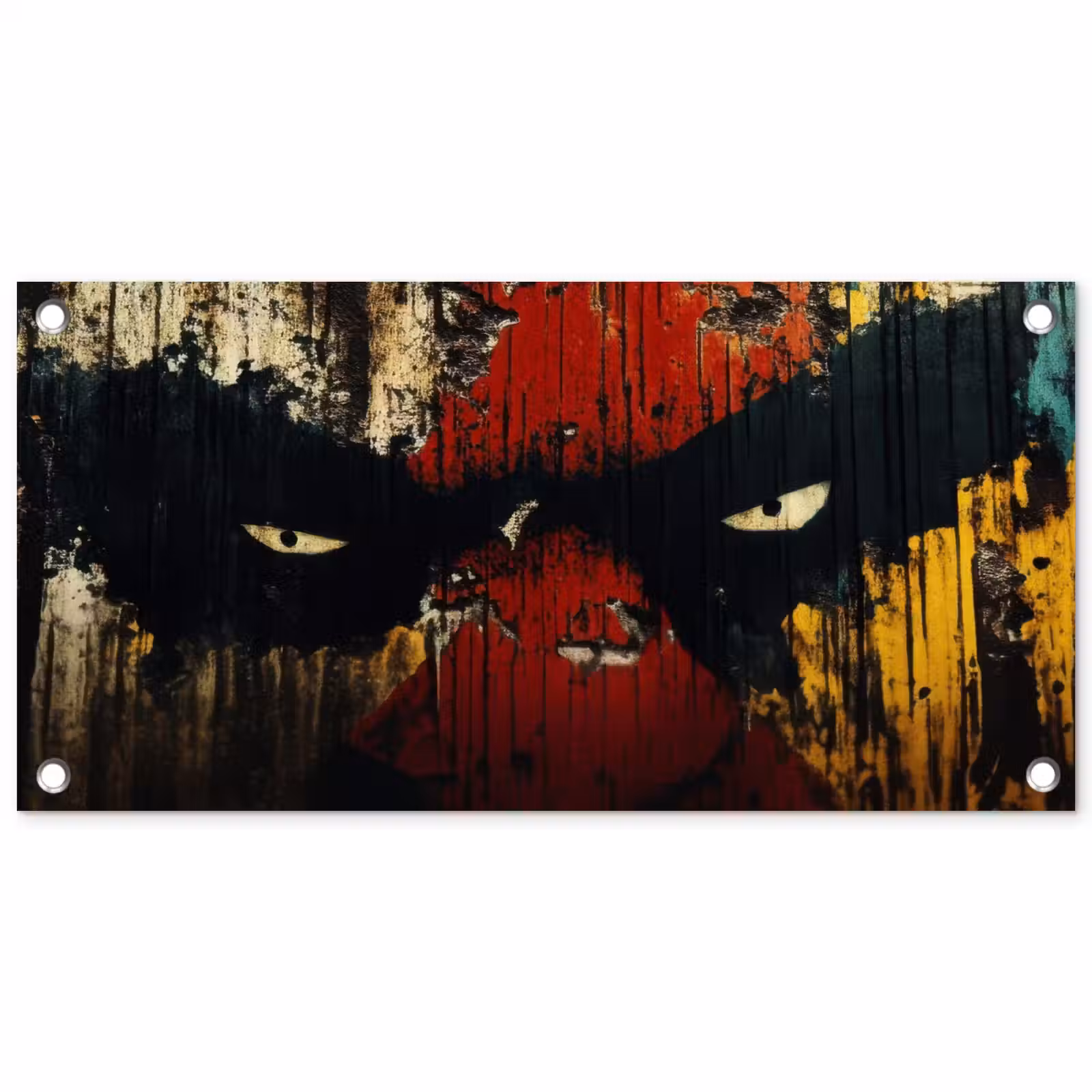 Tuinposter - Graffiti - Ogen - Abstract — 1