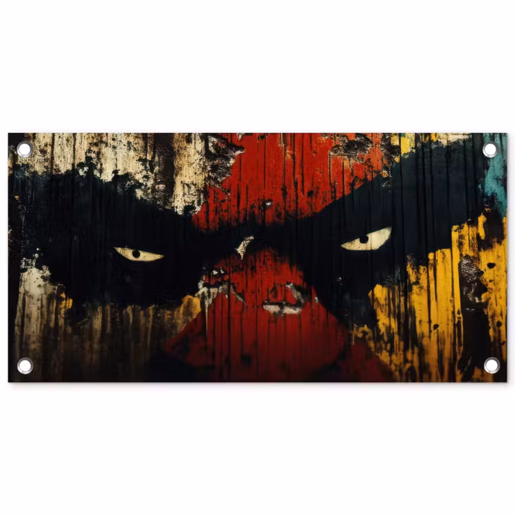 Tuinposter - Graffiti - Ogen - Abstract — 1