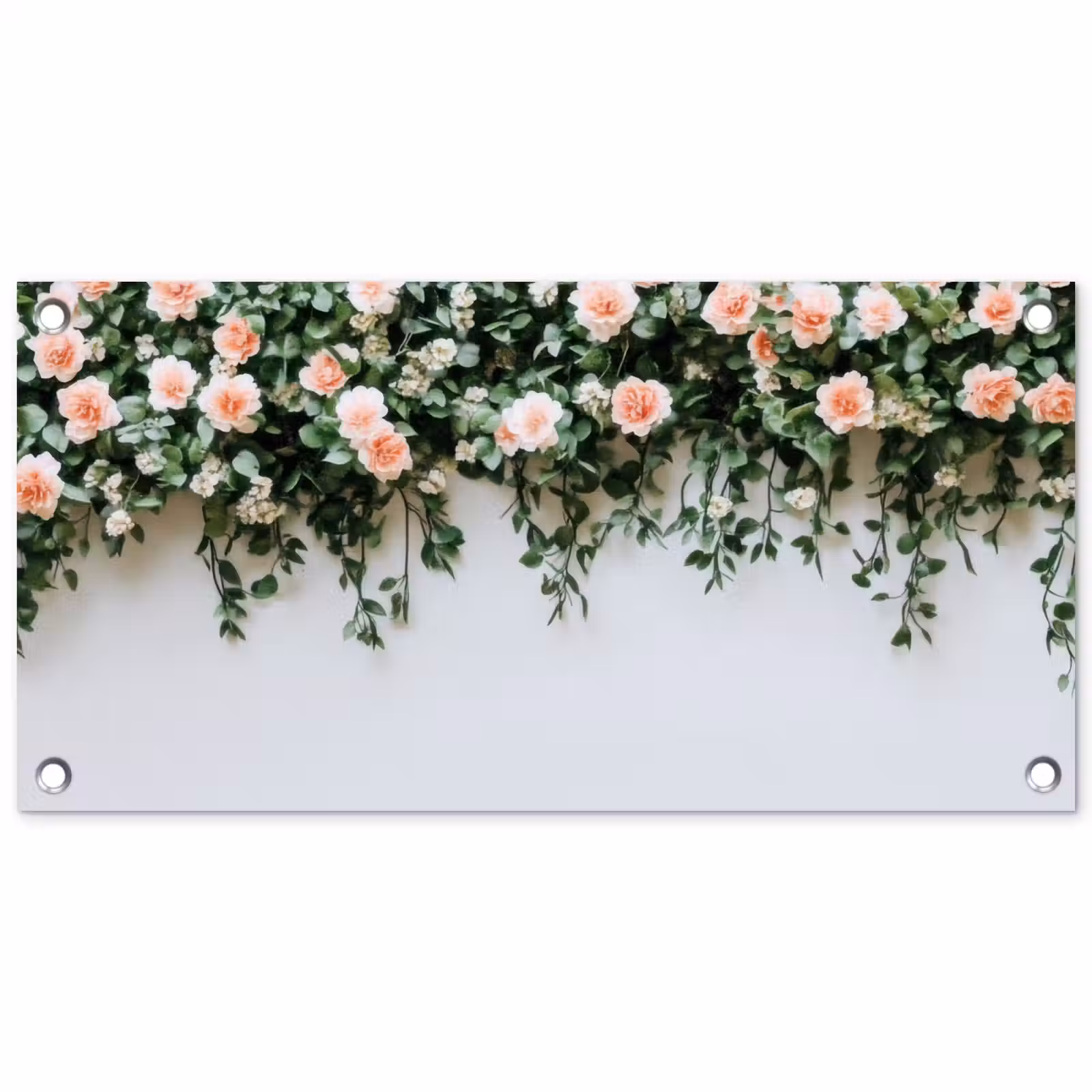 Tuinposter - Bloemen - Muur - Rozen - Groen — 1