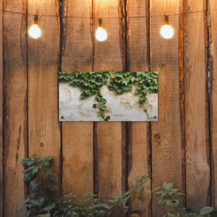 Tuinposter - Klimop - Muur - Groen — 2