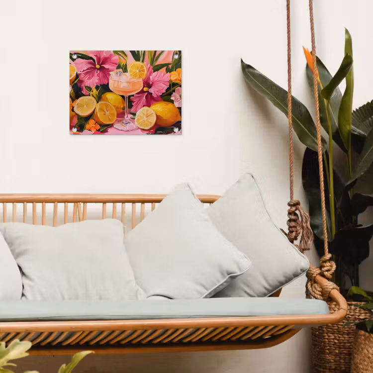 Tuinposter - Drink - Bloemen - Yellow — 5