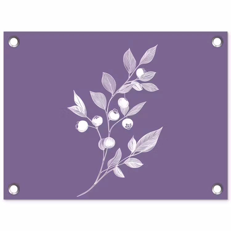 Tuinposter - Tak - Sierlijk - Bladeren - Minimalistisch — 1