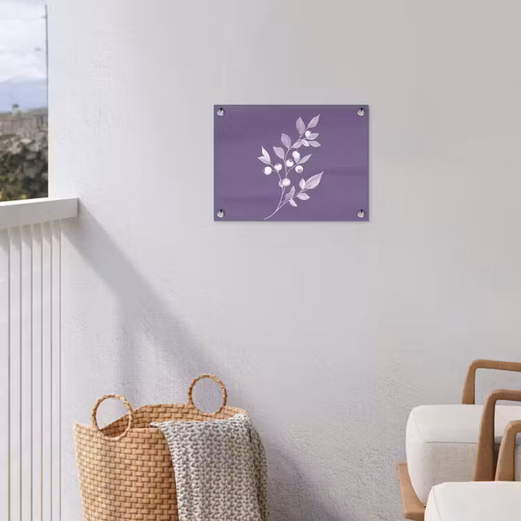 Tuinposter - Tak - Sierlijk - Bladeren - Minimalistisch — 3