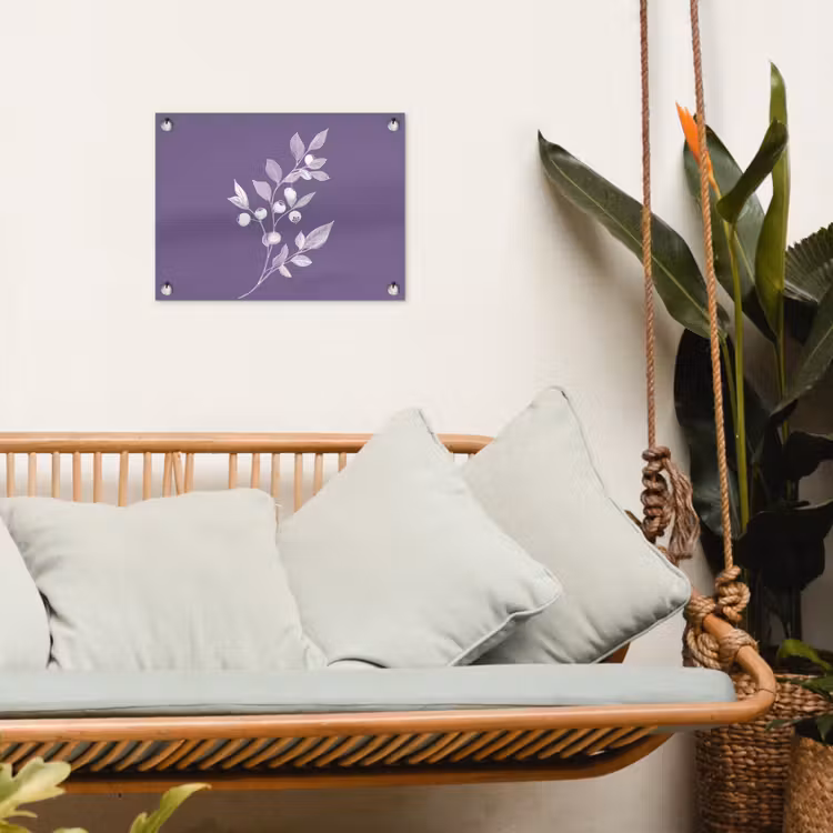 Tuinposter - Tak - Sierlijk - Bladeren - Minimalistisch — 5