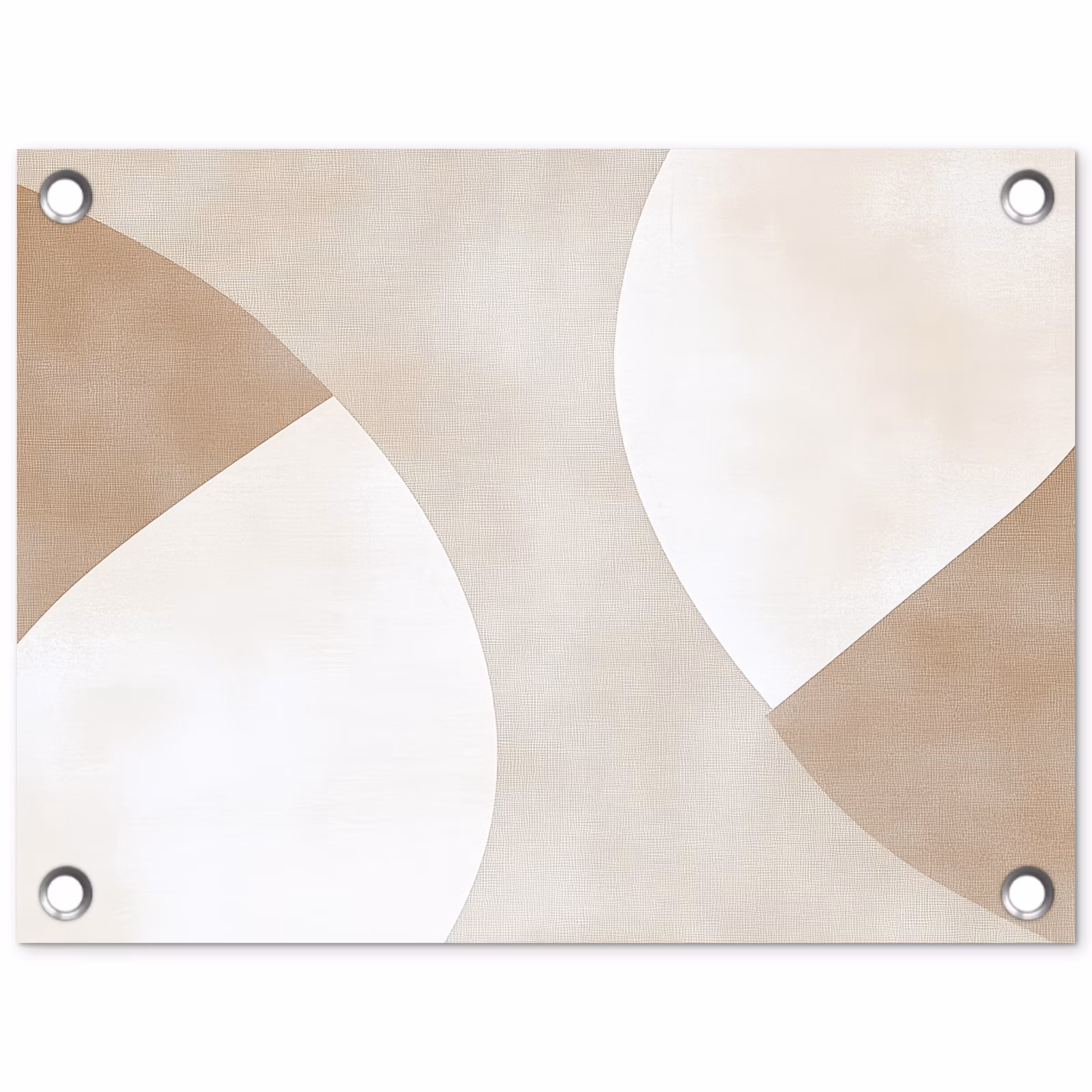 Tuinposter - Abstracte Vormen Beige — 1