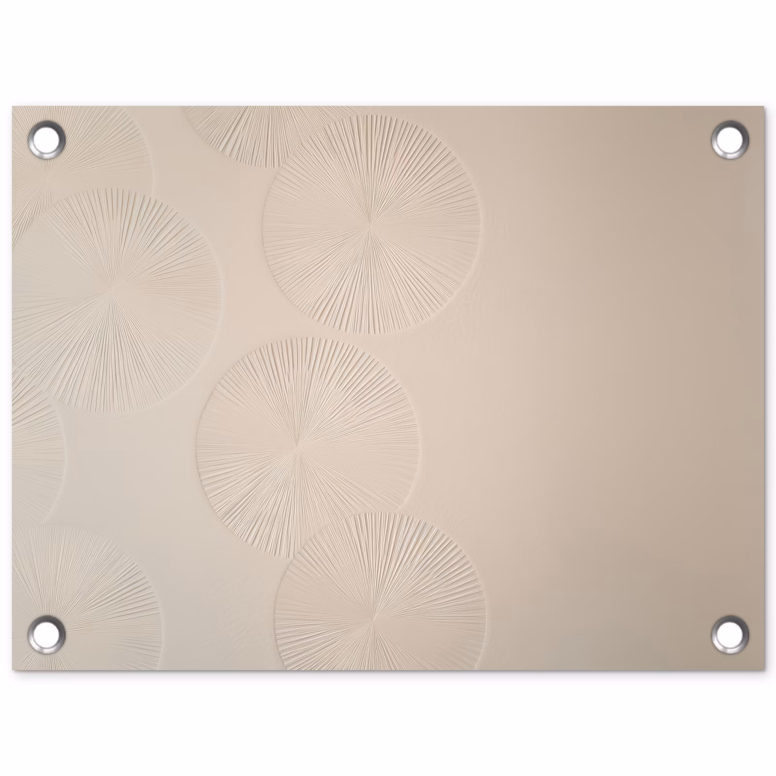 Tuinposter - Reliëf Cirkels Beige — 1