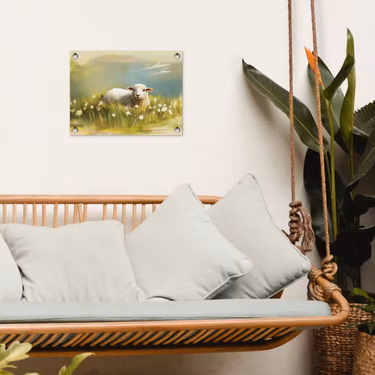 Tuinposter - Schaap - Weide - Groen — 5