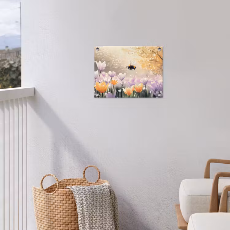 Tuinposter - Viooltjes - bij - Zonlicht — 3