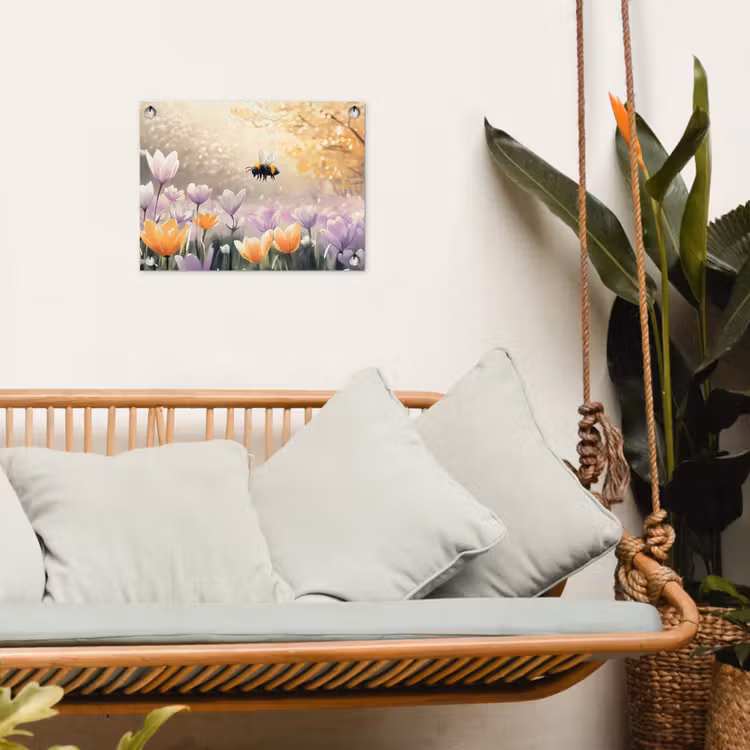 Tuinposter - Viooltjes - bij - Zonlicht — 5