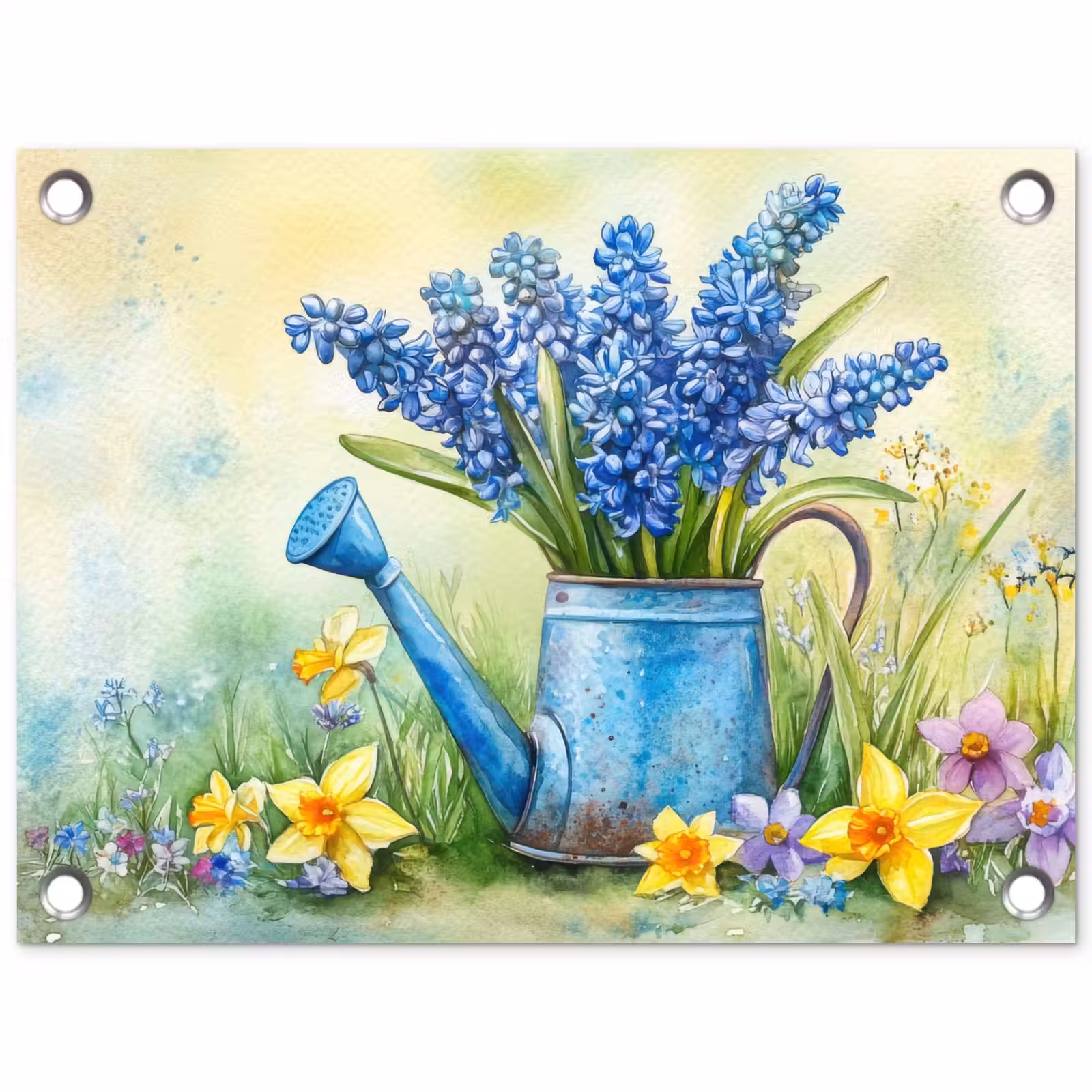Tuinposter - Gieter - Lavendel - Bloesems — 1