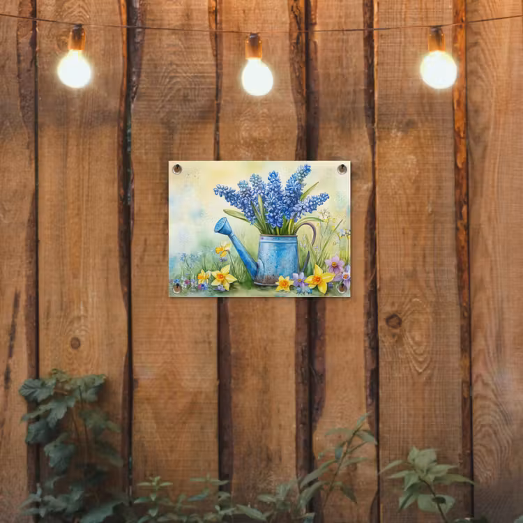 Tuinposter - Gieter - Lavendel - Bloesems — 2