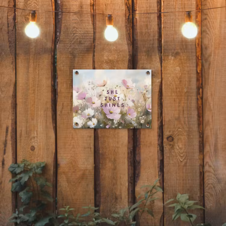 Tuinposter - Quote - Bloemen - Schilderachtig — 2