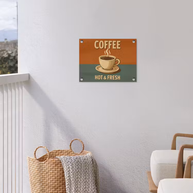 Tuinposter - Koffie - Kop - Vintage - Quote — 3