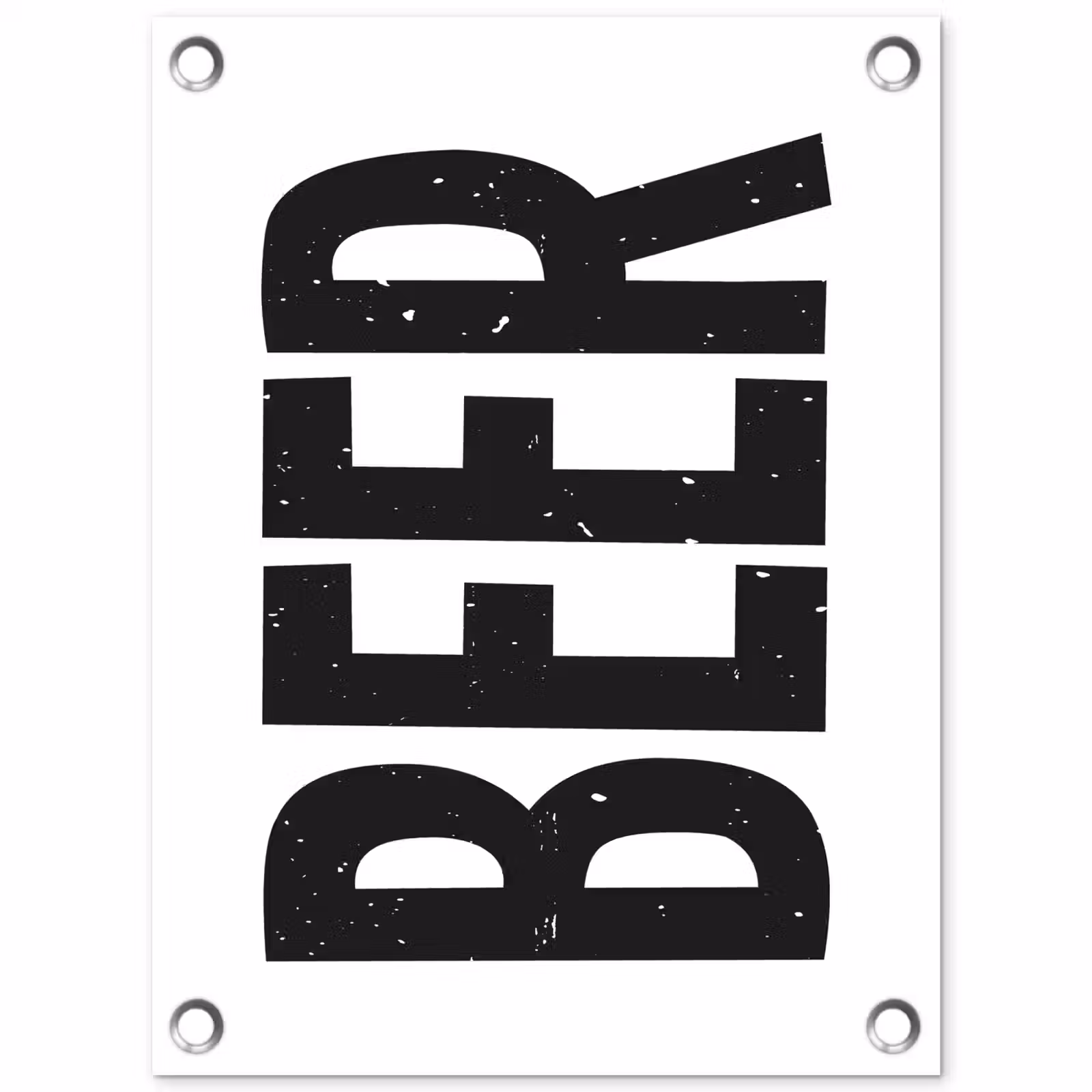 Tuinposter - Bier - Japandi - Decoratie - Zwart — 1