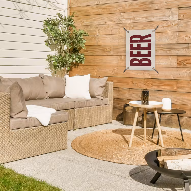 Tuinposter - Japandi - Beer - Red - Retro — 4