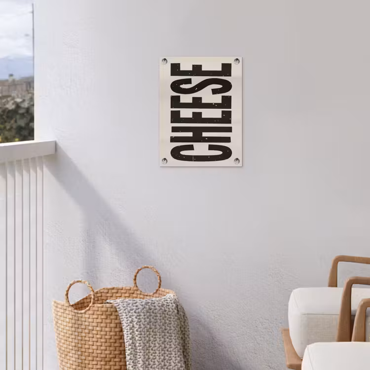 Tuinposter - Kaas - Decoratie - Beige - Cheese — 3