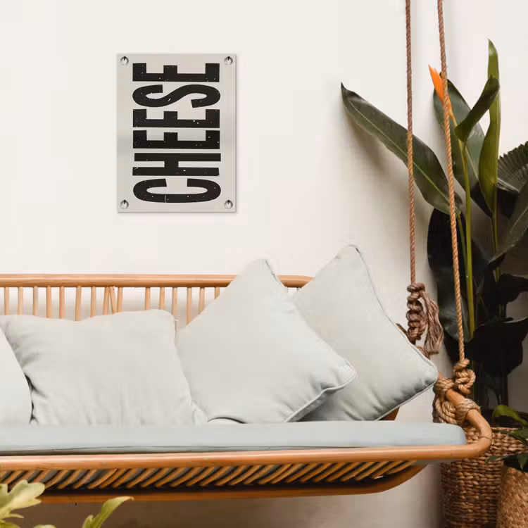 Tuinposter - Kaas - Decoratie - Beige - Cheese — 5