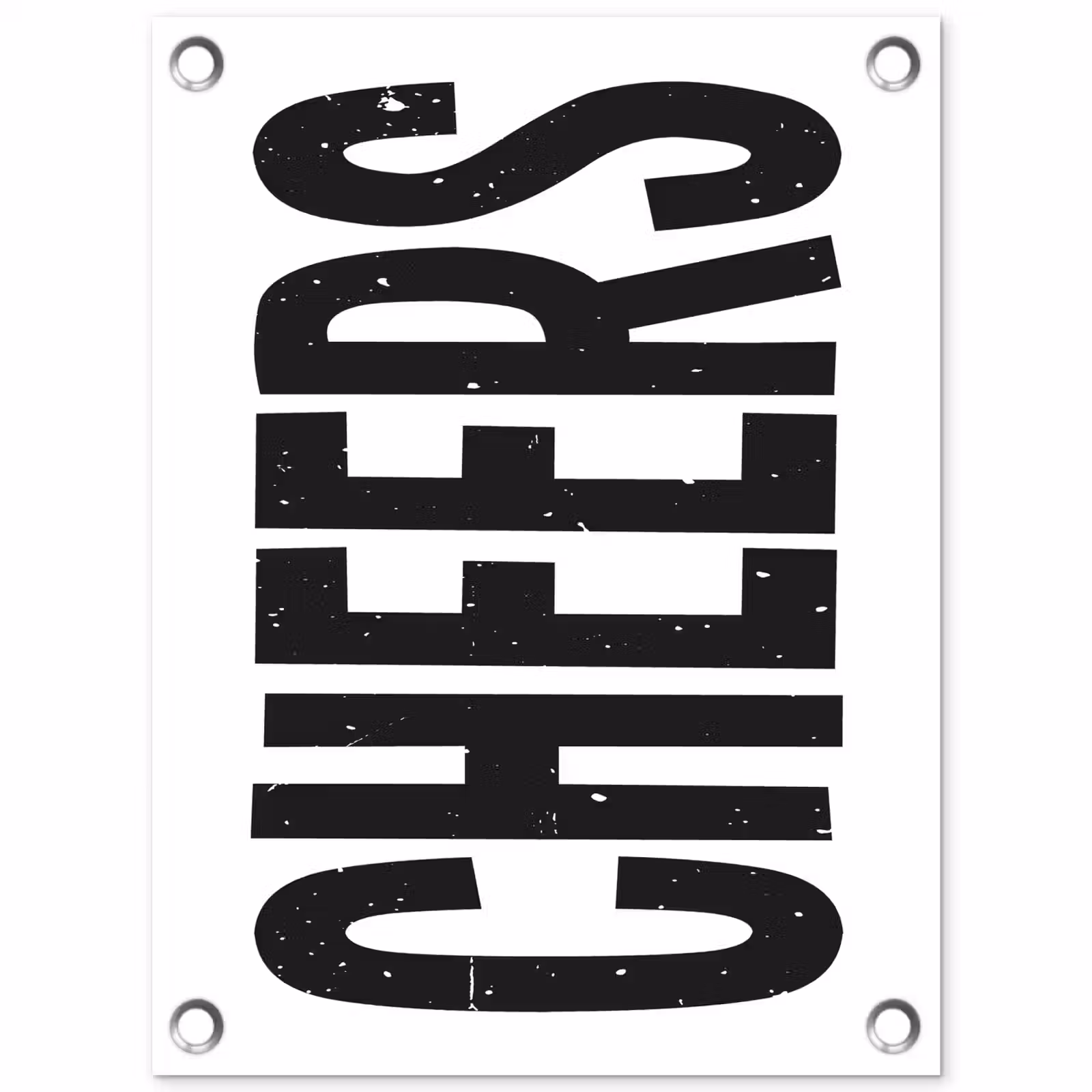 Tuinposter - Retro - Cheers - Zwart - Decoratie — 1