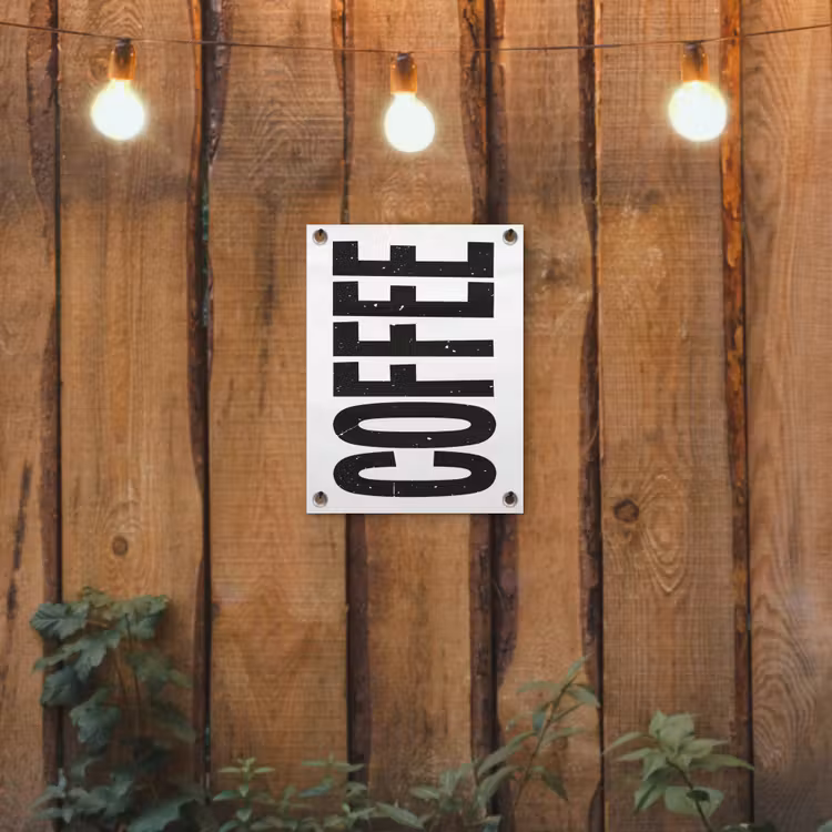 Tuinposter - Koffie - Decoratie - Japandi - Vintage — 2