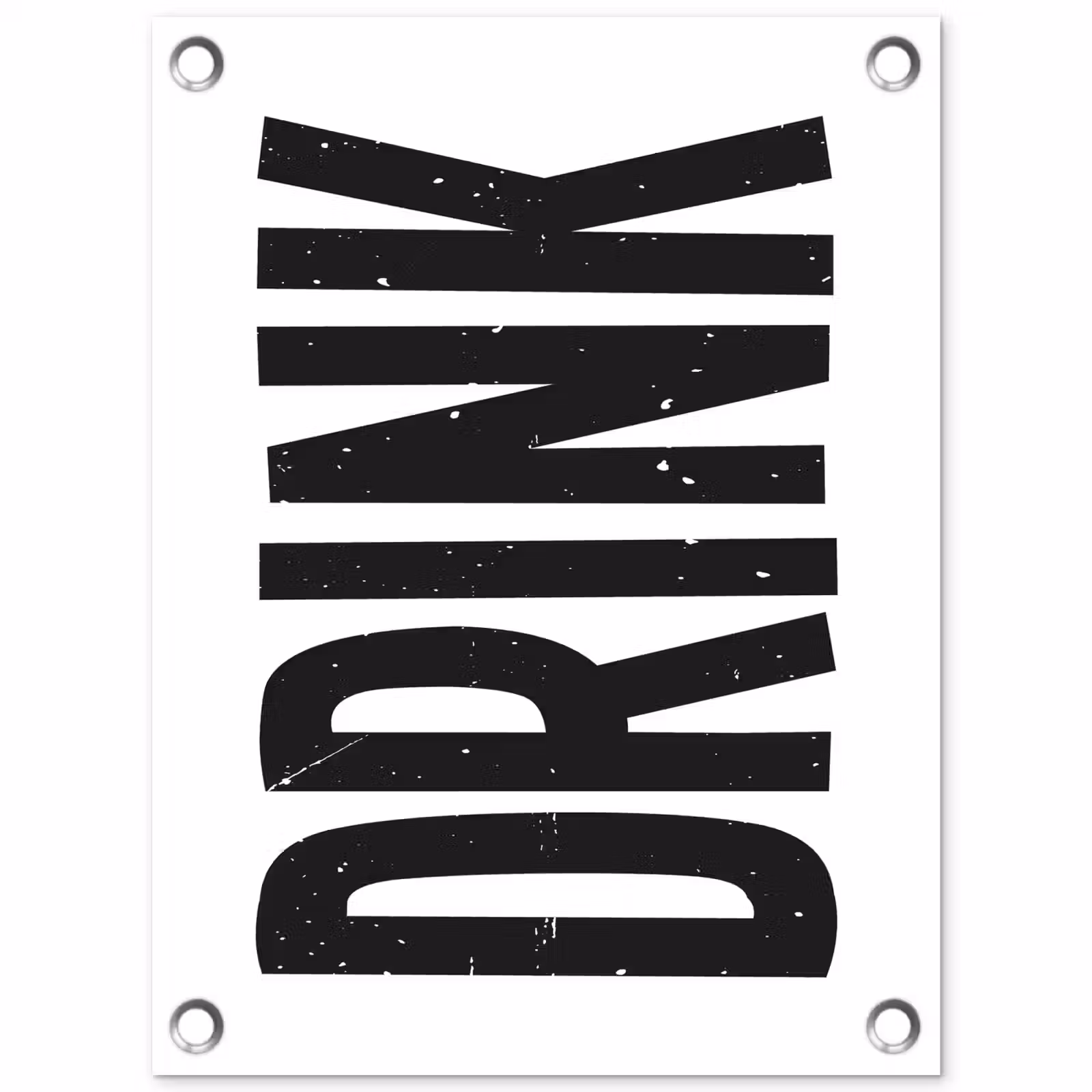 Tuinposter - Drink - Zwart - Wit - Decoratie — 1