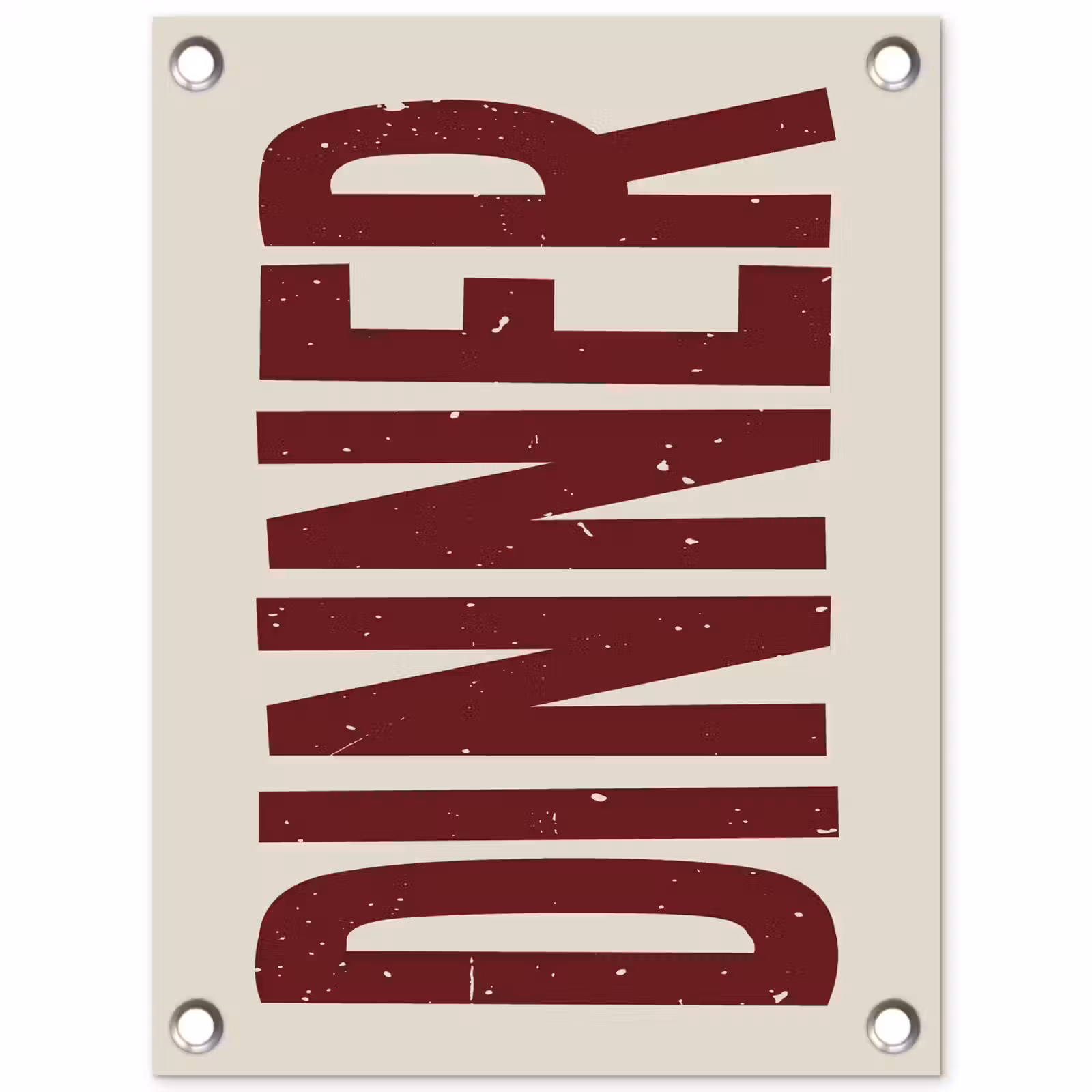Tuinposter - Eten - Decoratie - Rood - Vintage — 1