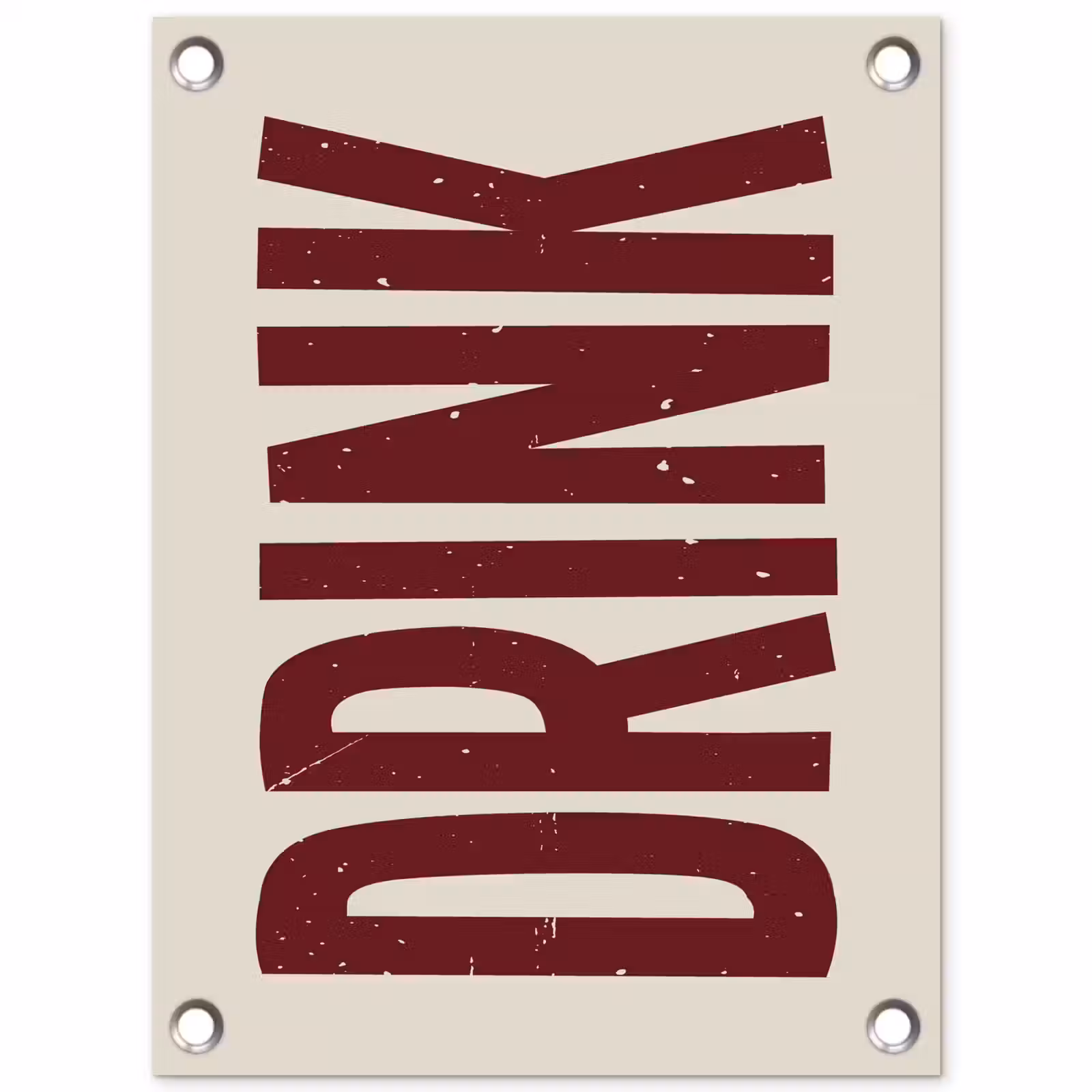 Tuinposter - Rood - Vintage - Decoratie - Japandi — 1