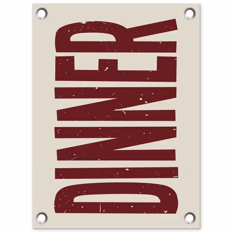 Tuinposter - Eten - Decoratie - Rood - Vintage — 1