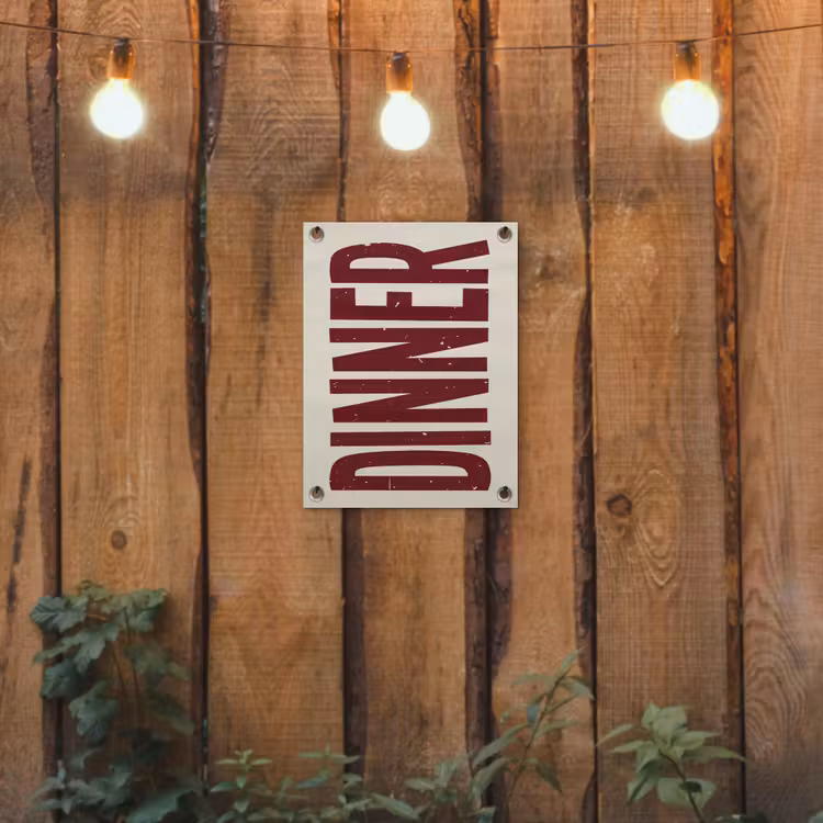 Tuinposter - Eten - Decoratie - Rood - Vintage — 2