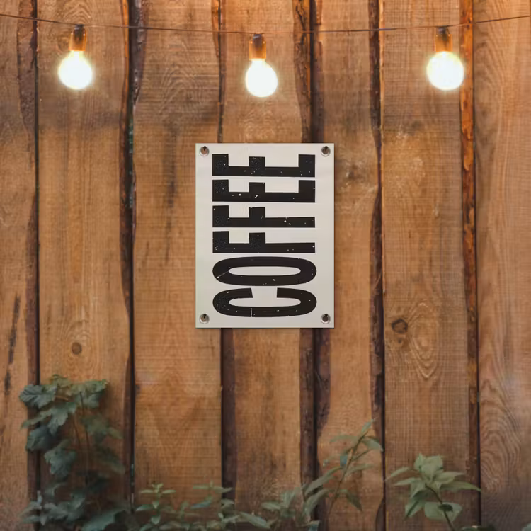 Tuinposter - Japandi - Koffie - Decoratie - Vintage — 2