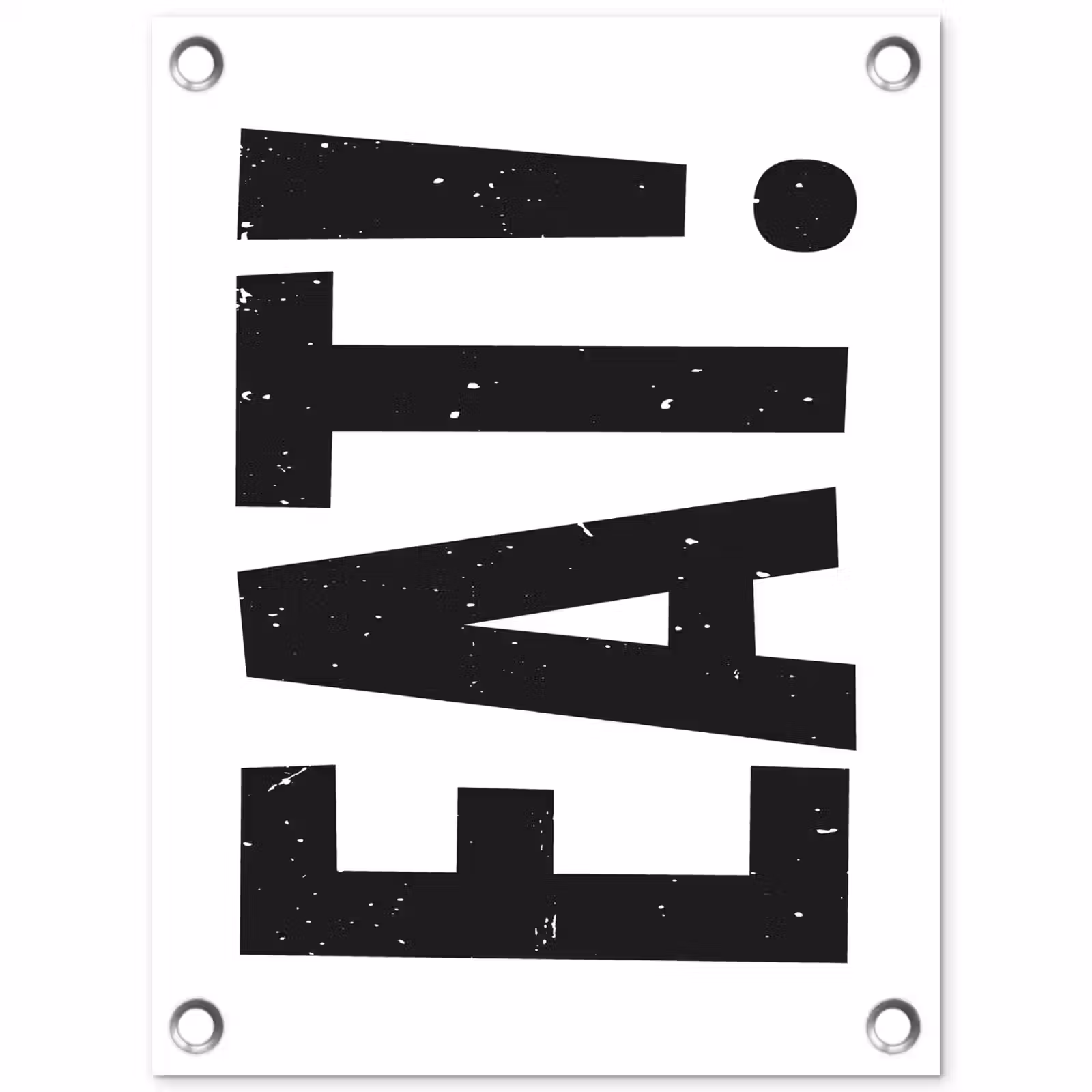 Tuinposter - Decoratie - Eten - Zwart - Wit — 1