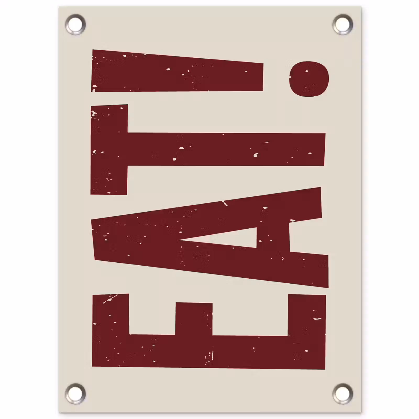 Tuinposter - Red - Eten - Vintage - Decoratie — 1